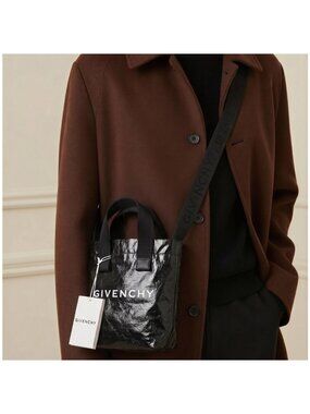 Givenchy Black G-Shopper Mini Tote Bag Open Top New